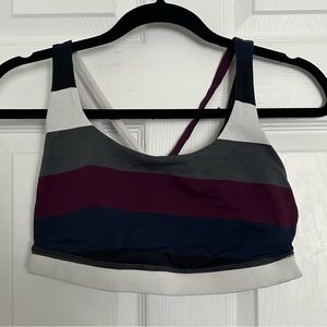 Striped Crossback Lululemon Bra Top